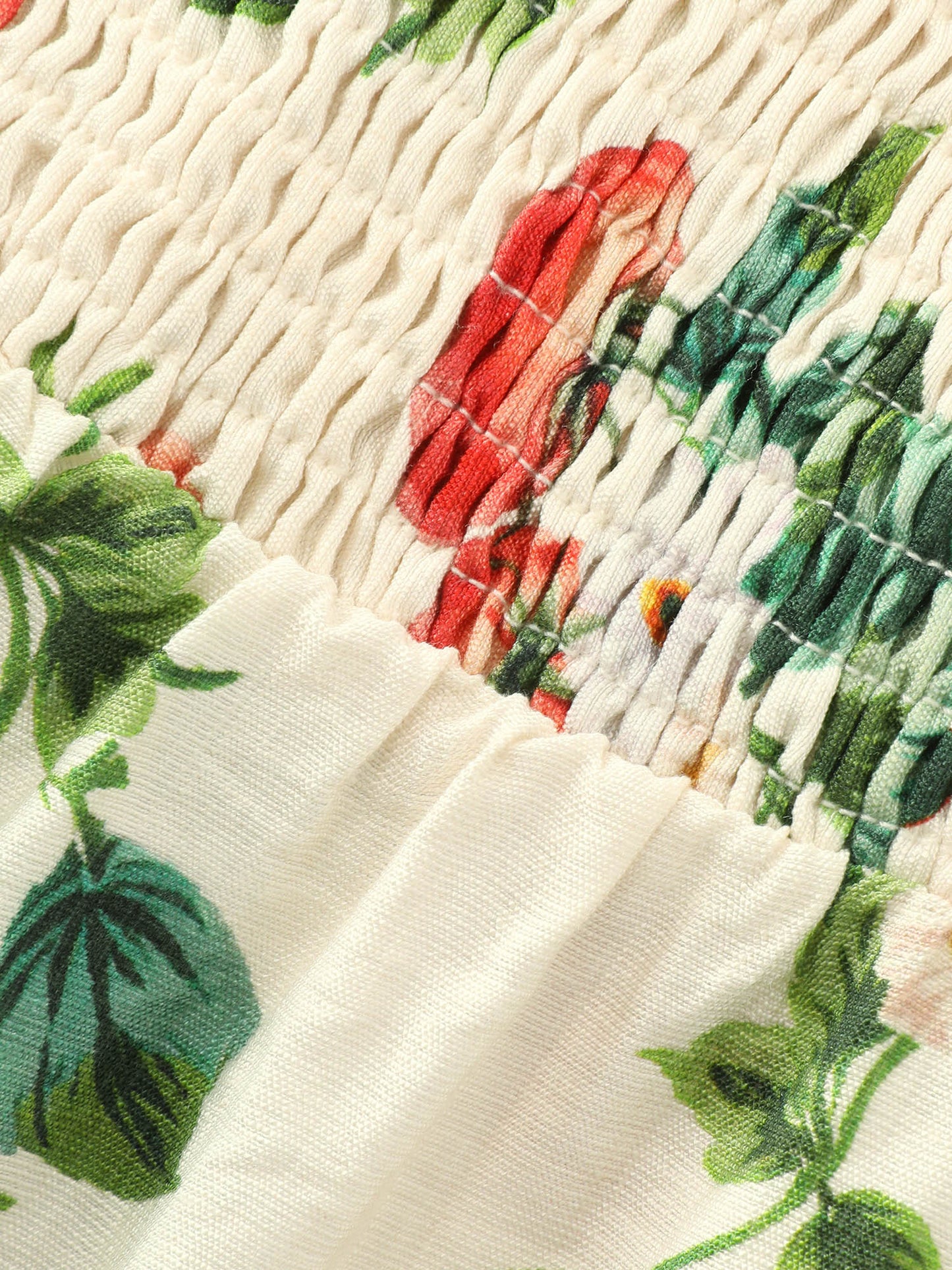 Zesty Fruit Print Fit And Flare Blouse