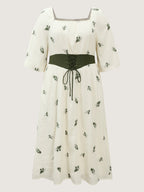 2-in-1 Embroidered Tulle Maxi Dress