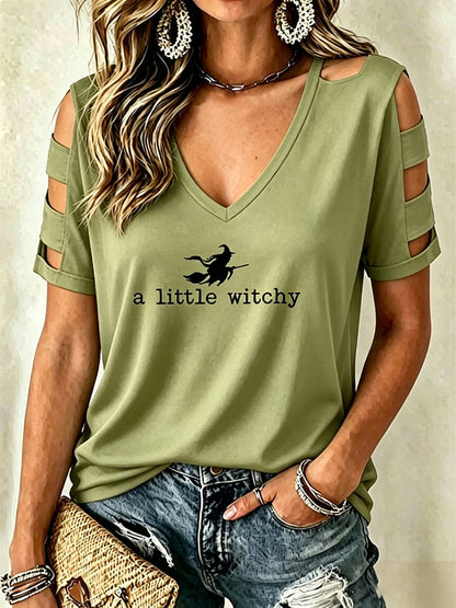 Women's  Halloween  Printing  T-shirt