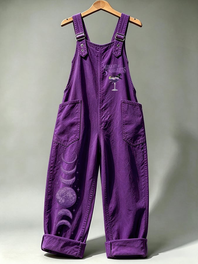Women's Midnight Margaritas Print Overalls