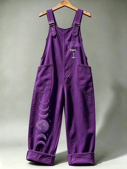 Women's Midnight Margaritas Print Overalls