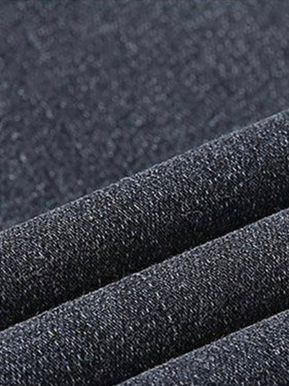 Weit Unifarben Denim Jeans