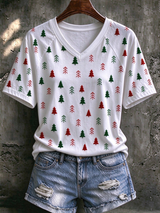 Women's Christmas Print Casual Top