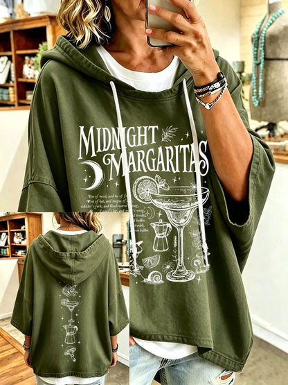 Women's Midnight Margaritas Print Hooded Sweatshirt