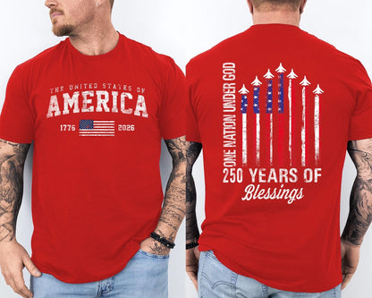 🔥Buy 3 Get 10% Off🔥Men'S Casual American 1776-2026 Anniversary Printed Short Sleeved T-Shirt
