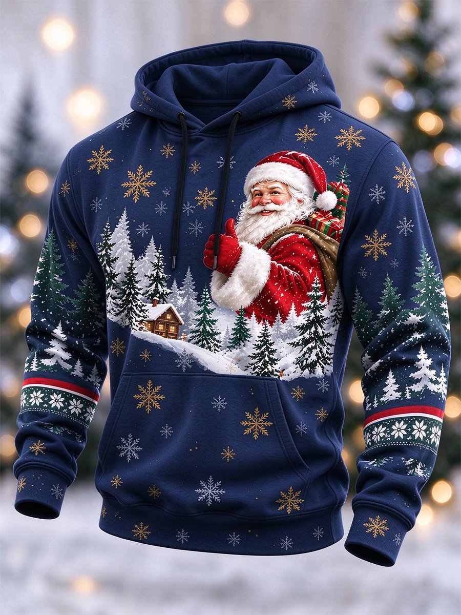 Men's Casual Christmas Hooded