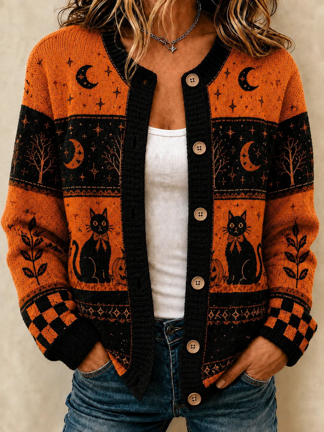 Women'S Casual Halloween Cardigan
