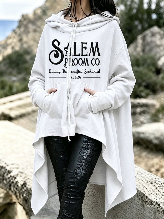Women's Casual Printed Irregular Sweatshirt