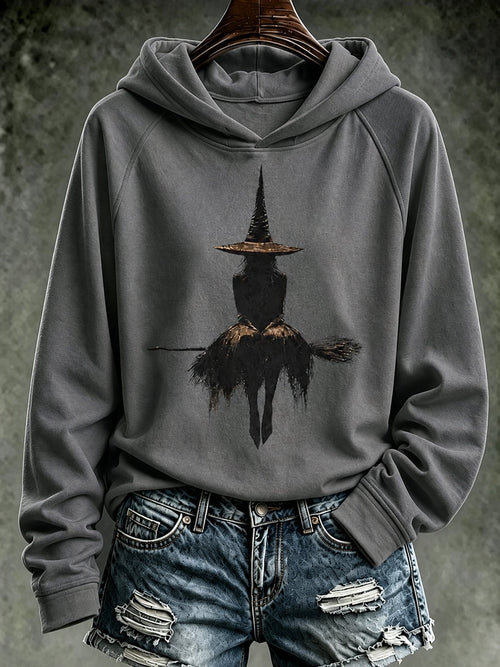 Women's Autumn Halloween Witch Hooded Top