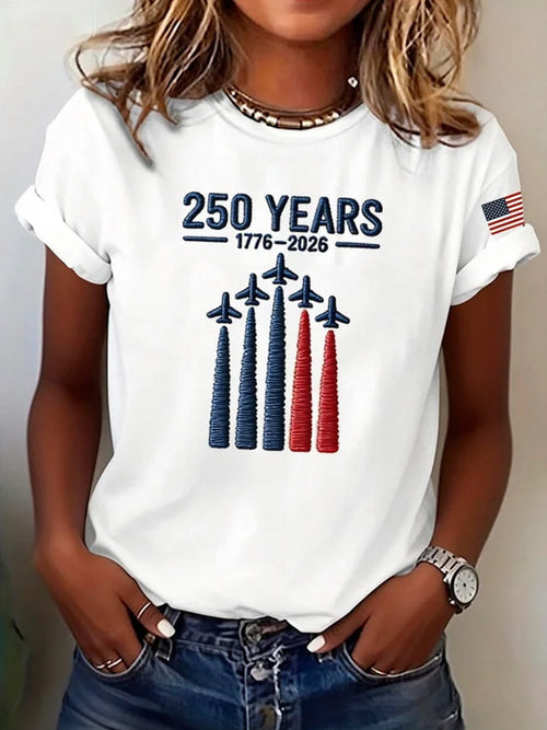 Women's 250th Anniversary Print Crew Neck Top