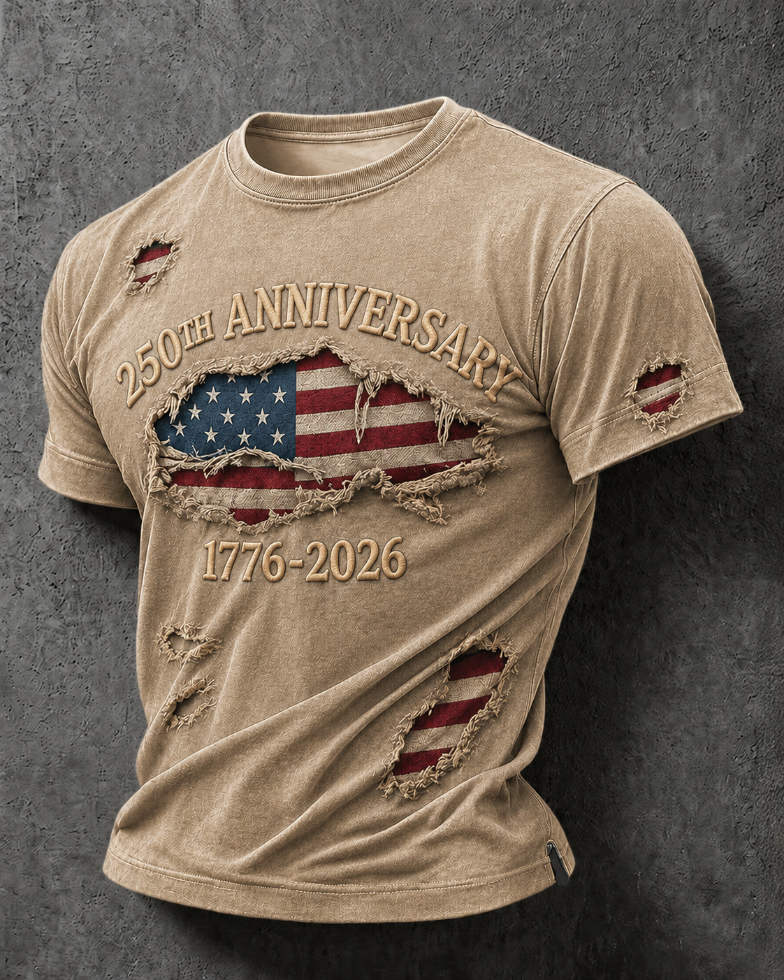 🔥Buy 3 Get 10% Off🔥Men'S Casual American 250Th Anniversary Printed Round Neck Short Sleeved T-Shirt