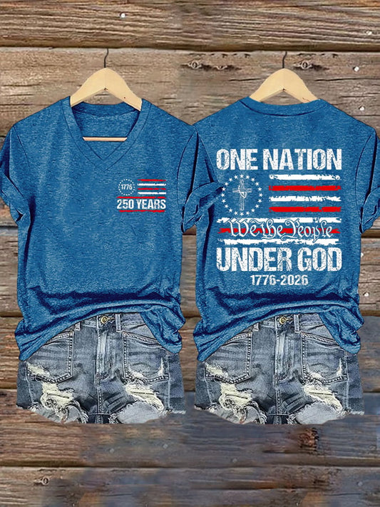 Women's Casual Printed Short-Sleeve T-Shirt