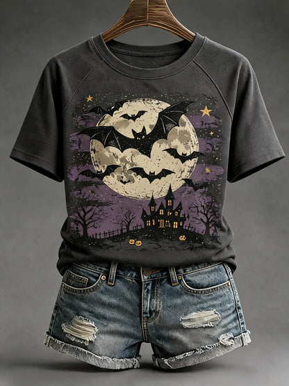Women'S Fall Batwing Cotton T-Shirts