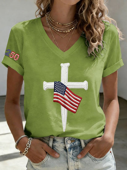 Women's America 250th Anniversary Printed Short-Sleeve T-Shirt
