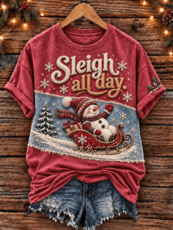Women's Casual Printed Short-Sleeve T-Shirt