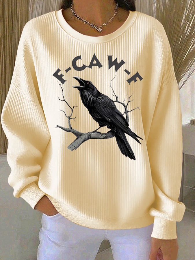 🔥Buy 2 Get 10% Off🔥Women's F-Caw-F Raven Sweatshirt