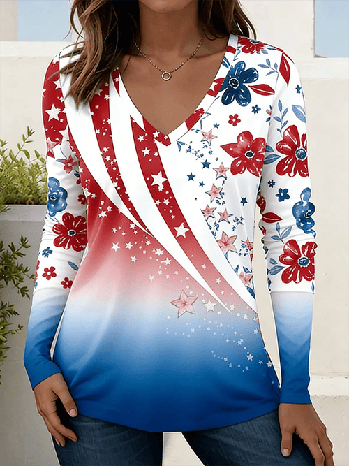 Women's 250th Anniversary Printed Casual T-shirt