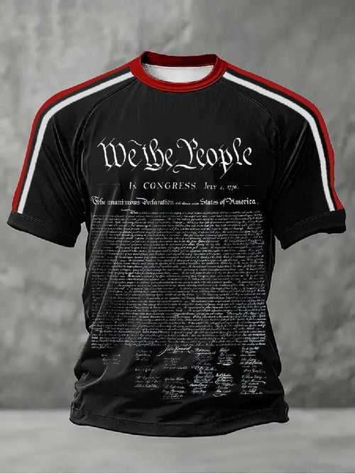 Men's Retro USA 250th Anniversary Print T-Shirt