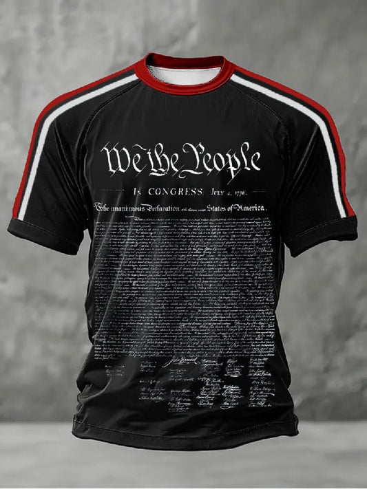 Men's Retro USA 250th Anniversary Print T-Shirt