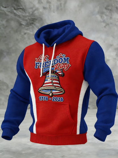 Men's Casual American 250th Anniversary Print Sweatshirt