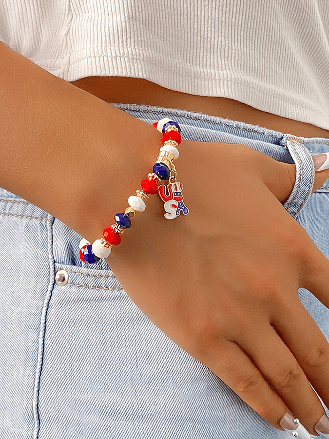 American Flag Patriotic Commemorative Bracelet