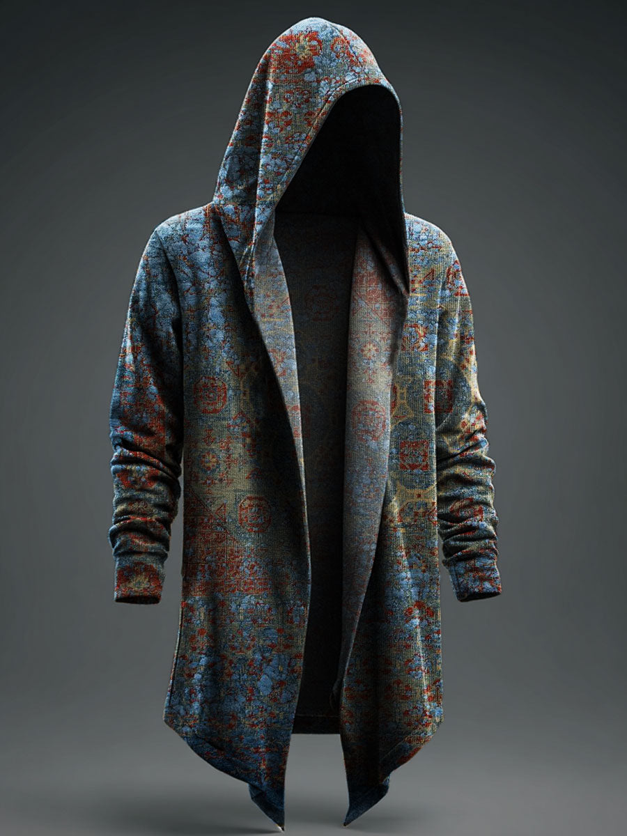 Ethnic Flowers Casual Hoodie Jacket