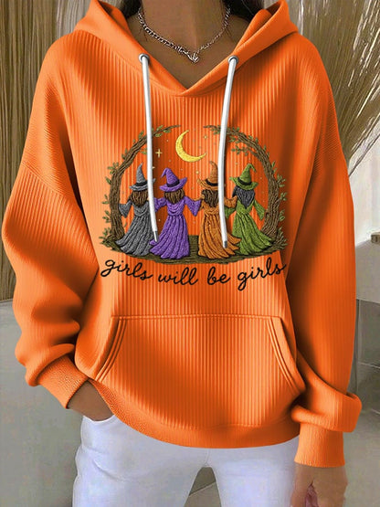 Women's Halloween Print Casual Hoodie