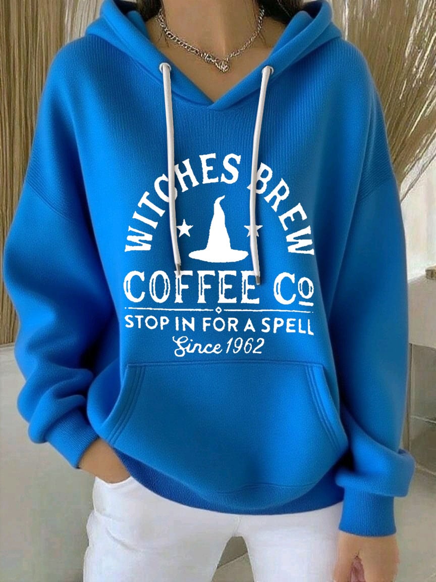 🔥HOT SALE🔥Women's Letter Printed Striped Casual Hooded Sweatshirt