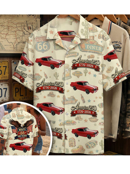 Men's 66 Centennial Print Short-Sleeve Shirt