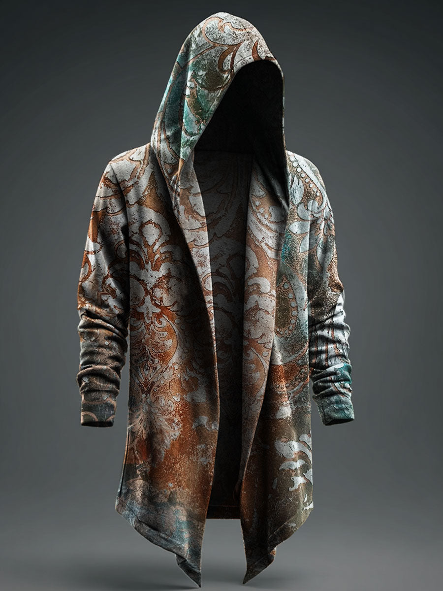 Ethnic Flowers Casual Hoodie Jacket