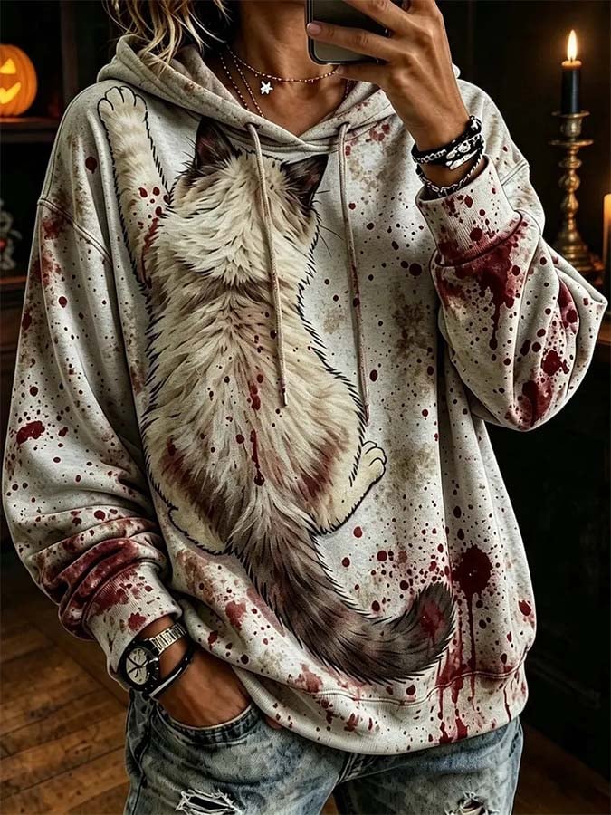 Women'S Casual Printed Sweatshirt