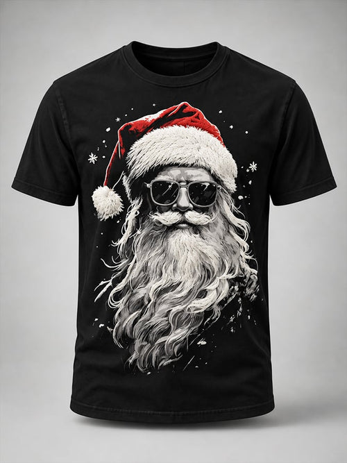 Men'S Casual Christmas Print Top