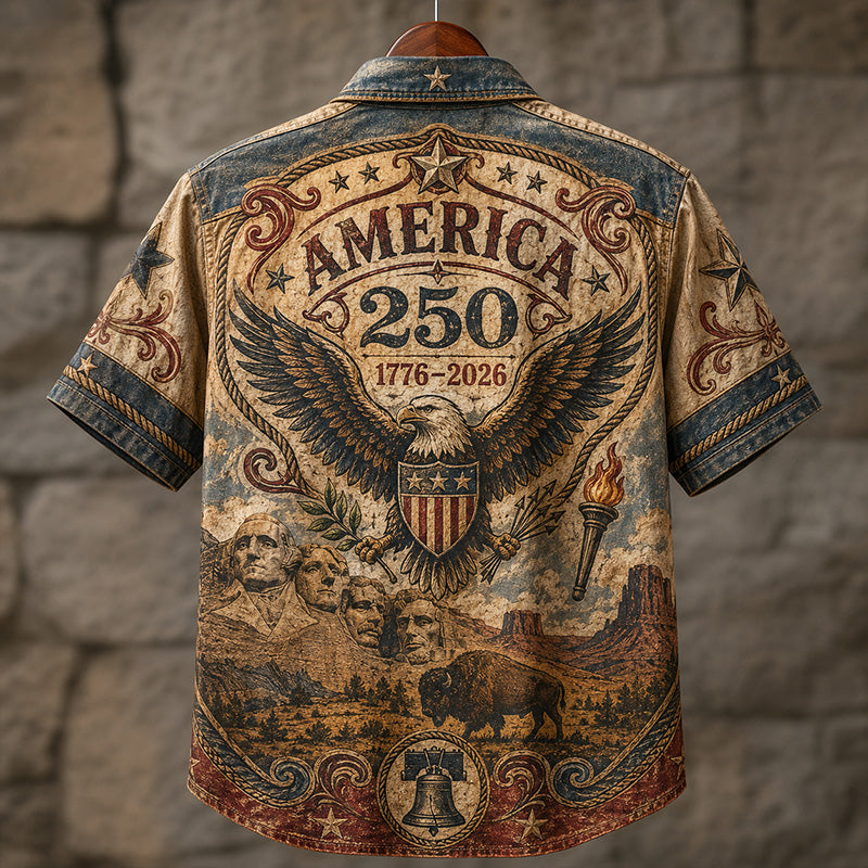 America 250th Anniversary (1776–2026) Art Print Casual Shirt