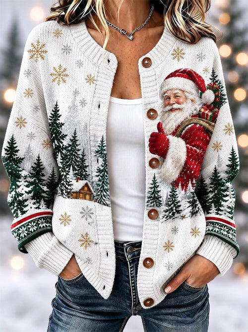 Women's Casual Christmas Cardigan