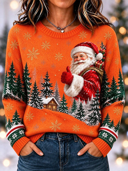 Women's Casual Christmas Long-Sleeve Top