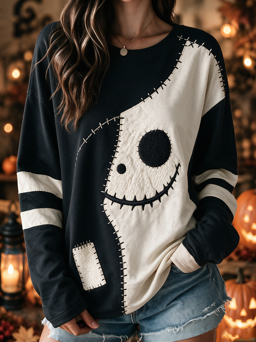 Women'S Halloween Fun Print Casual Tee