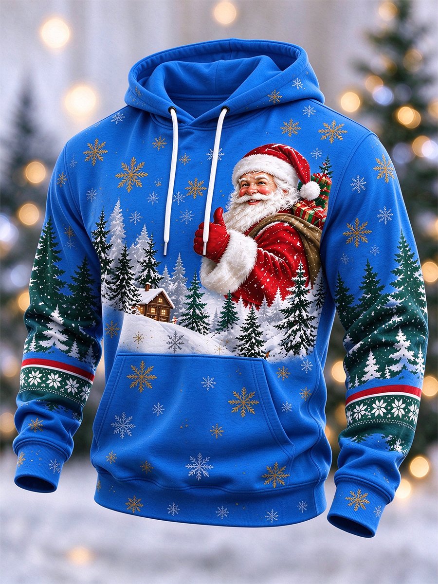 Men's Casual Christmas Hooded