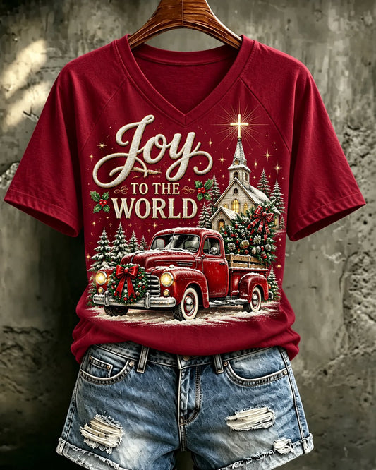 Women's Christmas Faith Graphic Print T‑Shirt