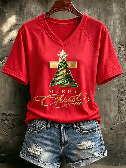 Women's Casual Printed Short-Sleeve T-Shirt