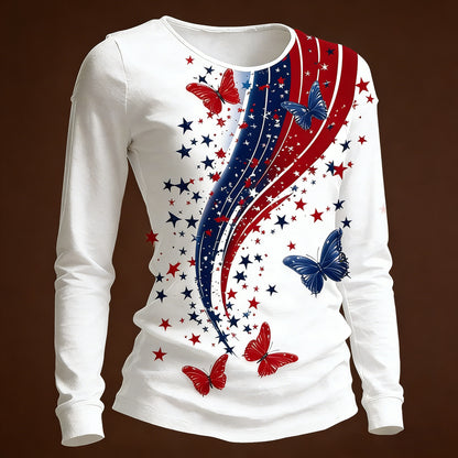 Women's casual  long-sleeved T-shirt
