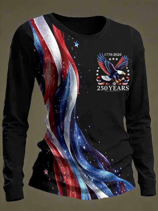 Women's American 250th Anniversary Print Top