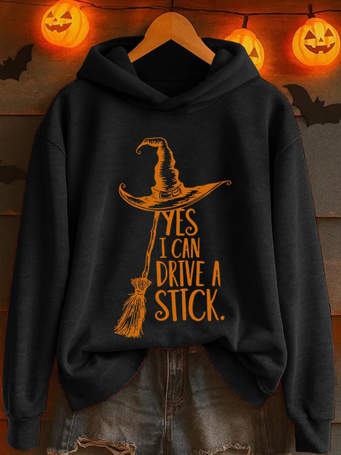 🔥HOT SALE🔥Women's Yes I Can Drive A Stick Print Casual Sweatshirt