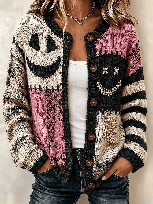 Women's Casual Halloween Knitted Cardigan Top