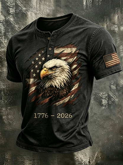 Men's Casual American 250th Anniversary T-shirt