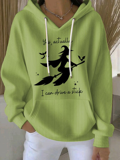 🔥HOT SALE🔥Women's Yes I Can Drive A Stick Print Casual Sweatshirt
