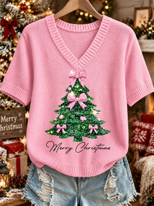 Women's Christmas Print T-Shirt