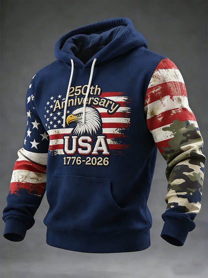 Men's Retro American 250th Anniversary Hoodie