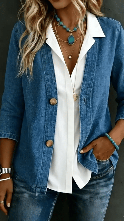 Women's Casual Denim Cardigan