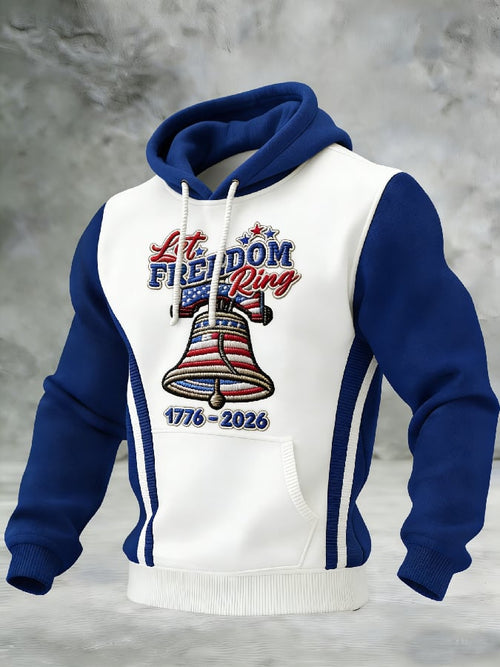 Men's Casual American 250th Anniversary Print Sweatshirt
