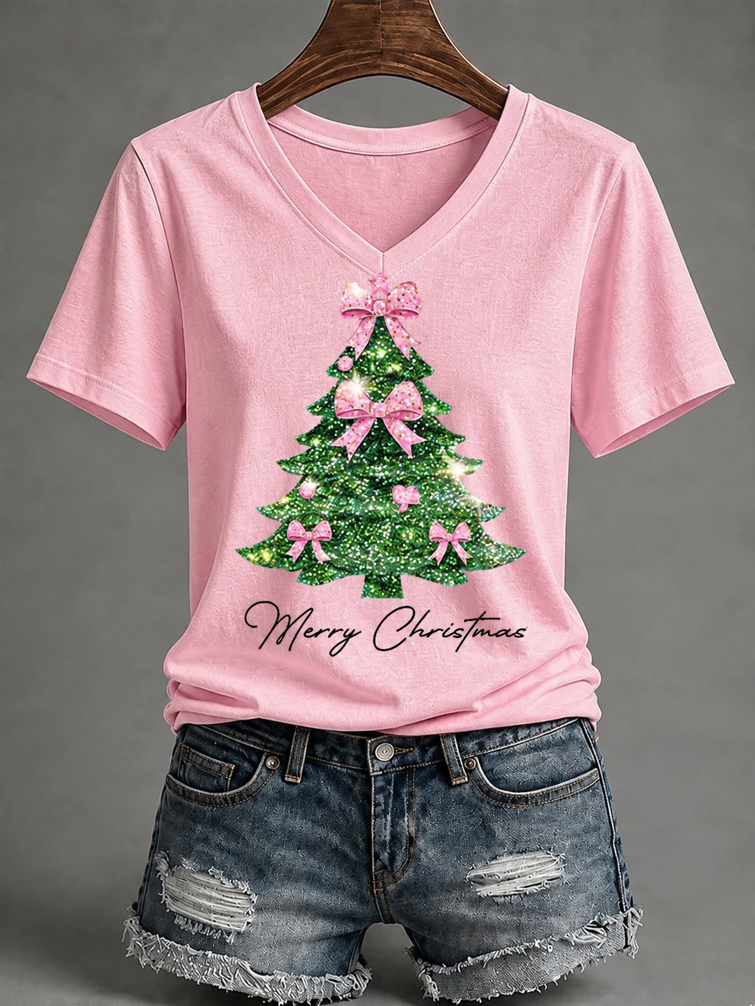 Women's Christmas Print T-Shirt